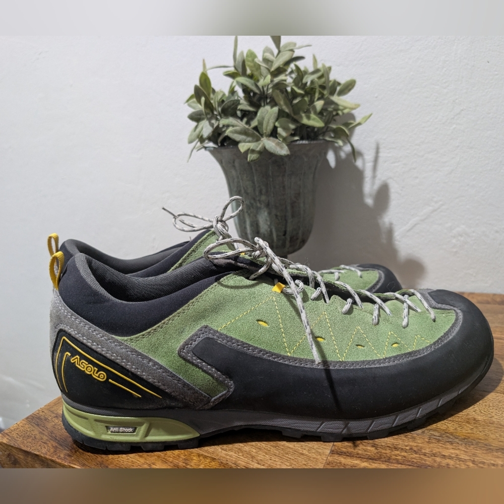 Asolo Apex Shoe - Men's Men's‎ Green Hiking Shoes Size 12.5